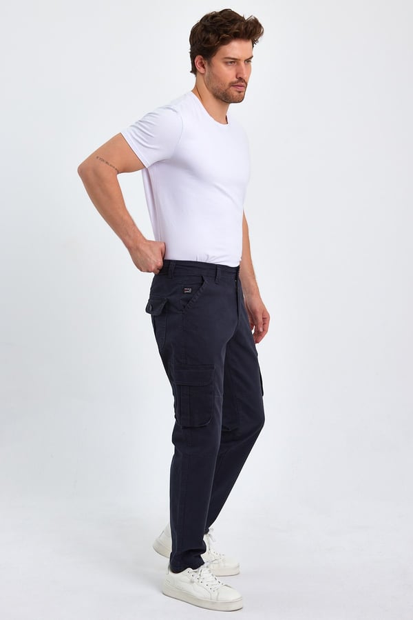 Erkek Baggy Fit Kargo Pantolon - Rahat Kesim