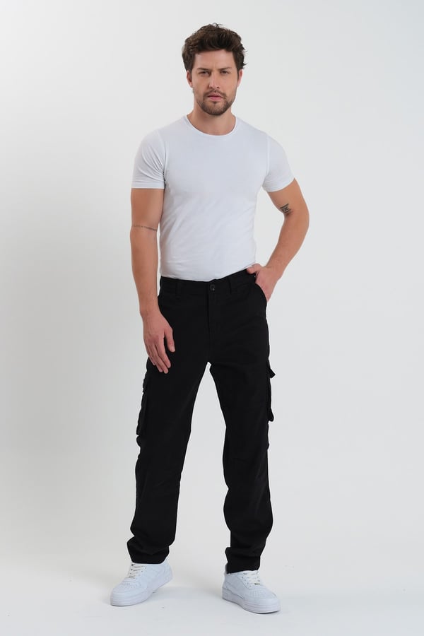 Erkek Baggy Fit Kargo Pantolon - Rahat Kesim