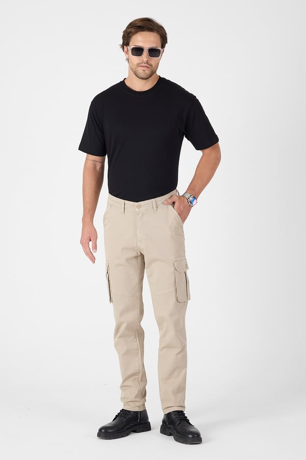 Erkek Baggy Fit Kargo Pantolon - Rahat Kesim