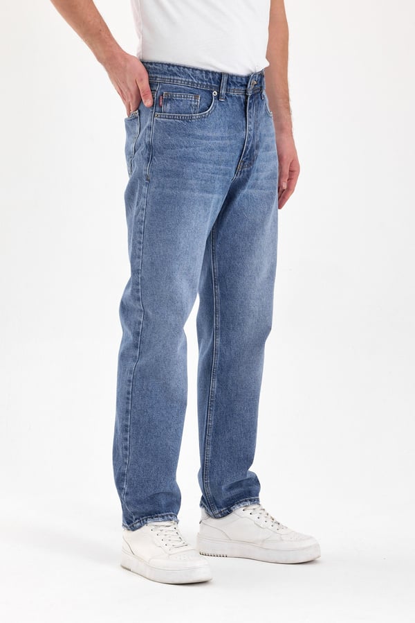 Erkek Baggy Jean Pantolon | Açık Mavi - B48110