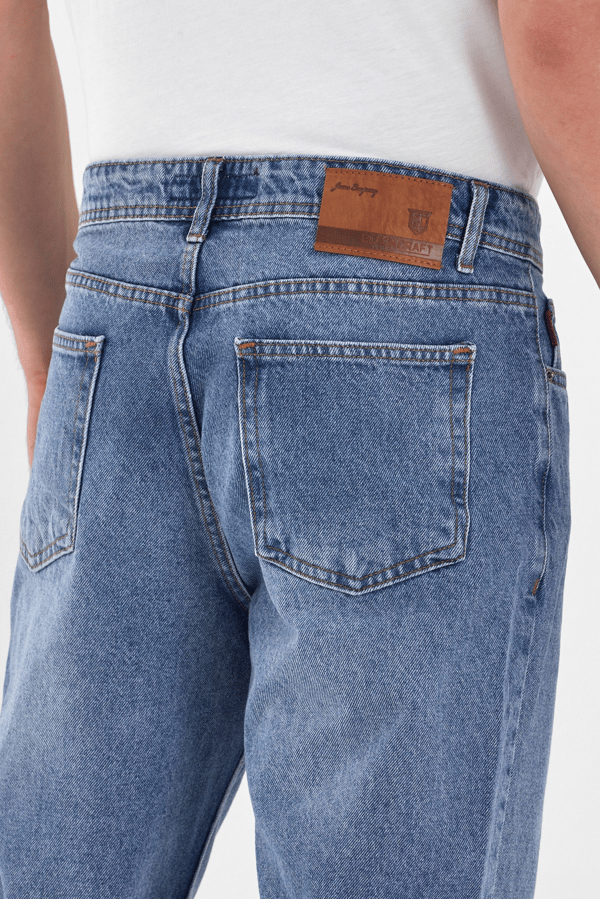 Erkek Baggy Jean Pantolon | Açık Mavi - B48110