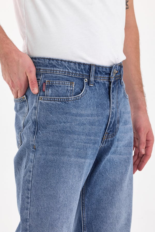 Erkek Baggy Jean Pantolon | Açık Mavi - B48110