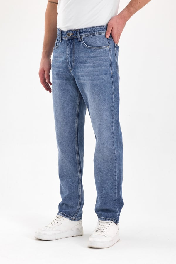 Erkek Baggy Jean Pantolon | Açık Mavi - B48110