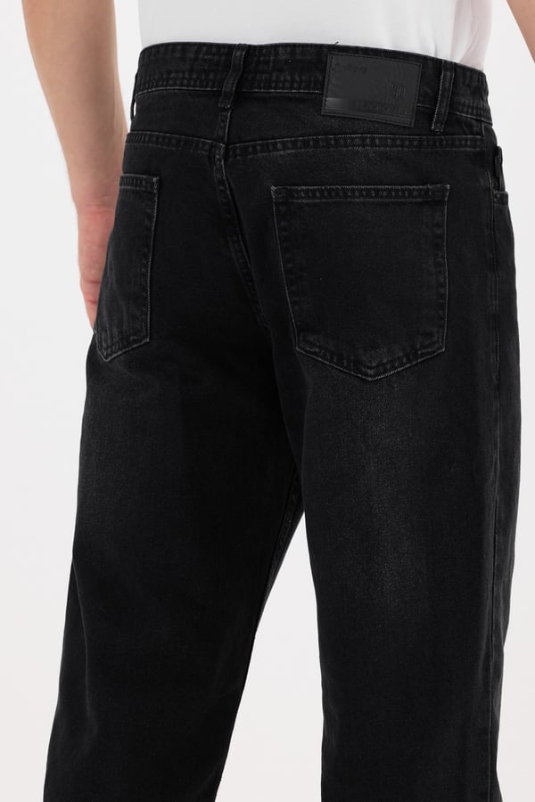 Erkek Baggy Kot Pantolon Siyah Renk B480-03