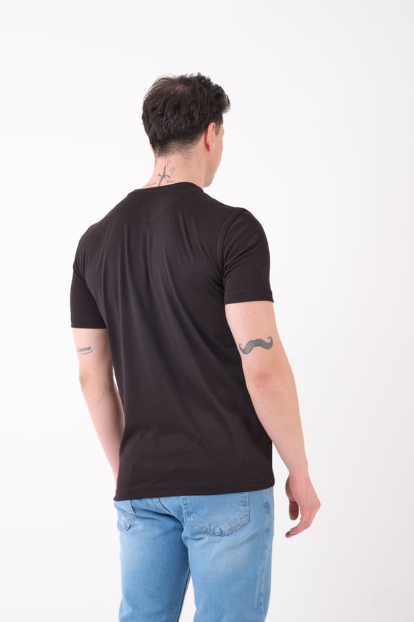 Erkek Bisiklet Yaka Slim Fit Basic T-Shirt | Günlük Tişört