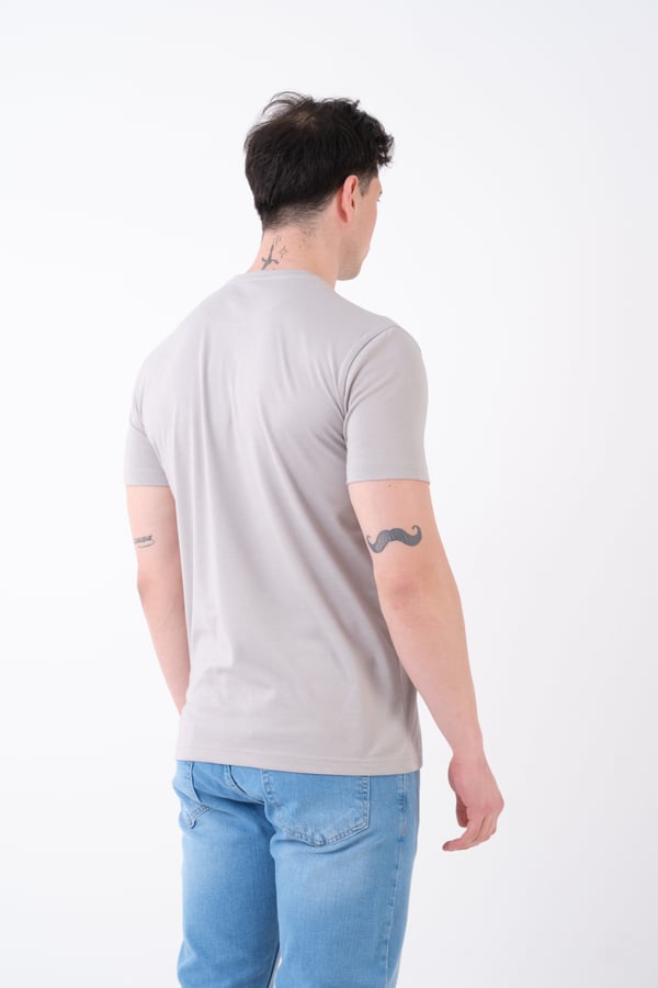 Erkek Bisiklet Yaka Slim Fit Basic T-Shirt | Günlük Tişört