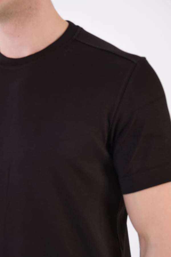 Erkek Bisiklet Yaka Slim Fit Basic T-Shirt | Günlük Tişört