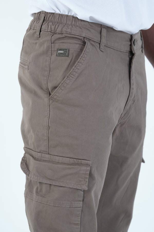 Erkek Kargo Cepli Lastik Paça Gabardin Jogger Pantolon