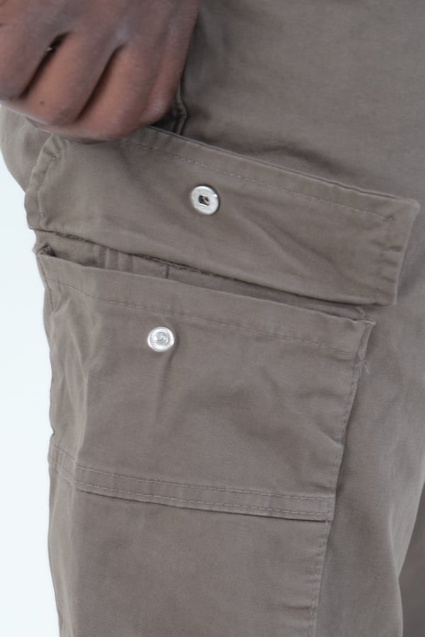 Erkek Kargo Cepli Lastik Paça Gabardin Jogger Pantolon