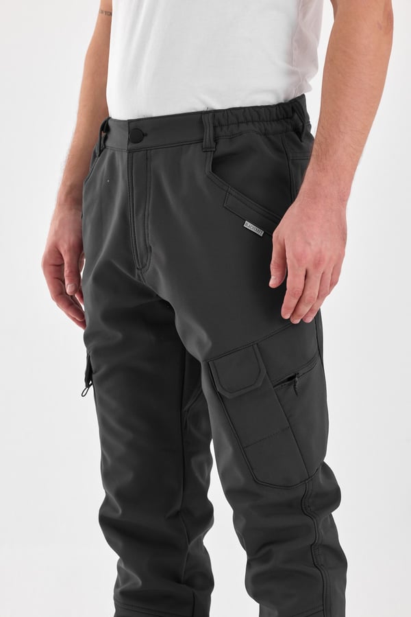 Erkek Outdoor İçi Polarlı Softshell Su Geçirmez Taktik Kargo Pantolon