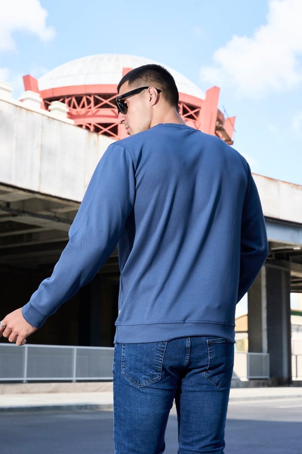 Erkek Rahat Kesim Modal Sweatshirt - R2636