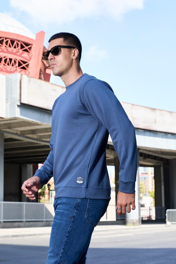 Erkek Rahat Kesim Modal Sweatshirt - R2636