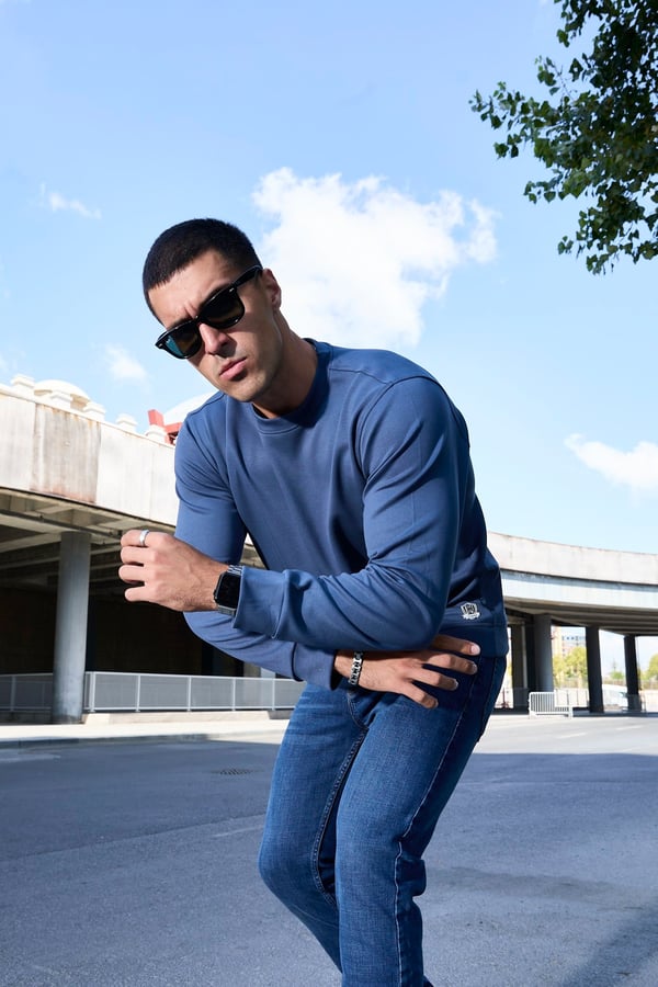 Erkek Rahat Kesim Modal Sweatshirt - R2636