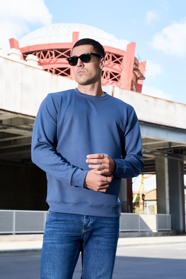 Erkek Rahat Kesim Modal Sweatshirt - R2636