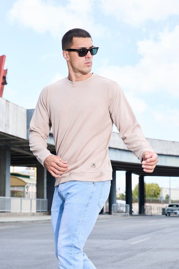 Erkek Rahat Kesim Modal Sweatshirt - R2636