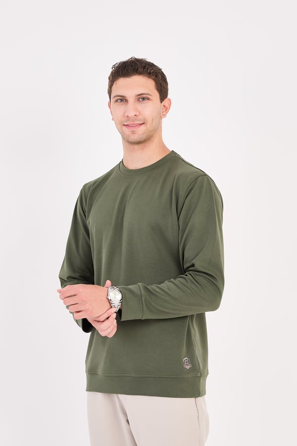 Erkek Rahat Kesim Modal Sweatshirt - R2636