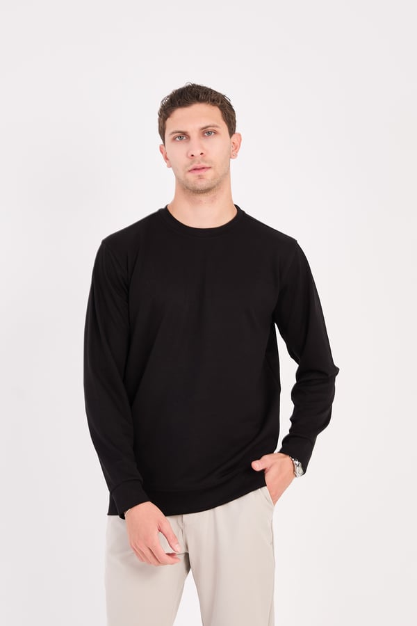 Erkek Rahat Kesim Modal Sweatshirt - R2636