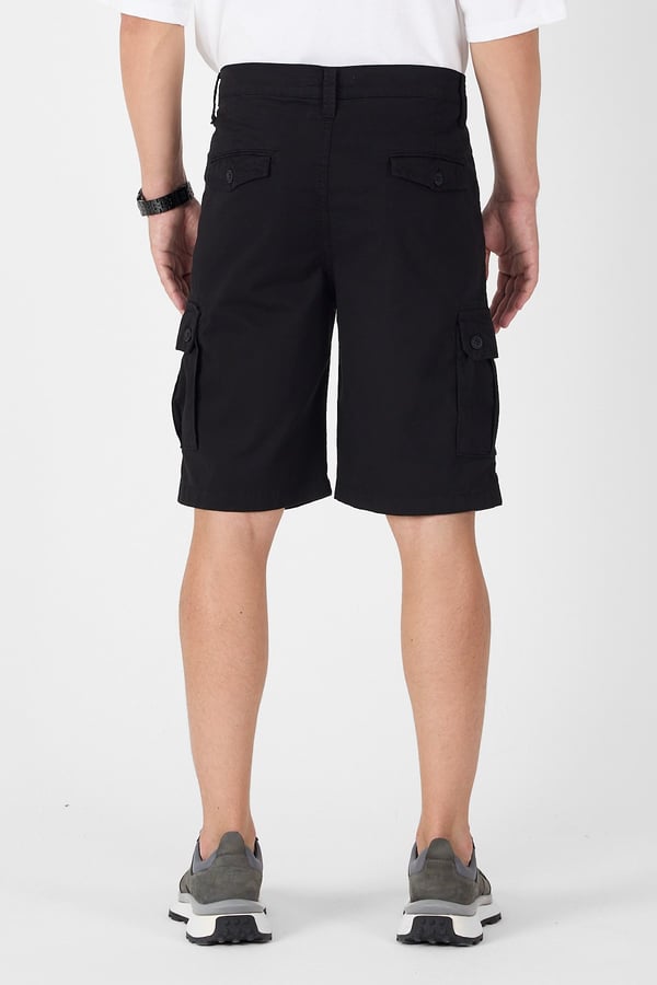 Erkek Regular Fit Kargo Cepli Şort Kapri