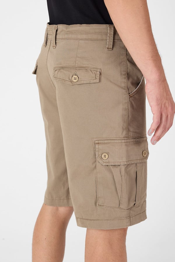 Erkek Regular Fit Kargo Cepli Şort Kapri
