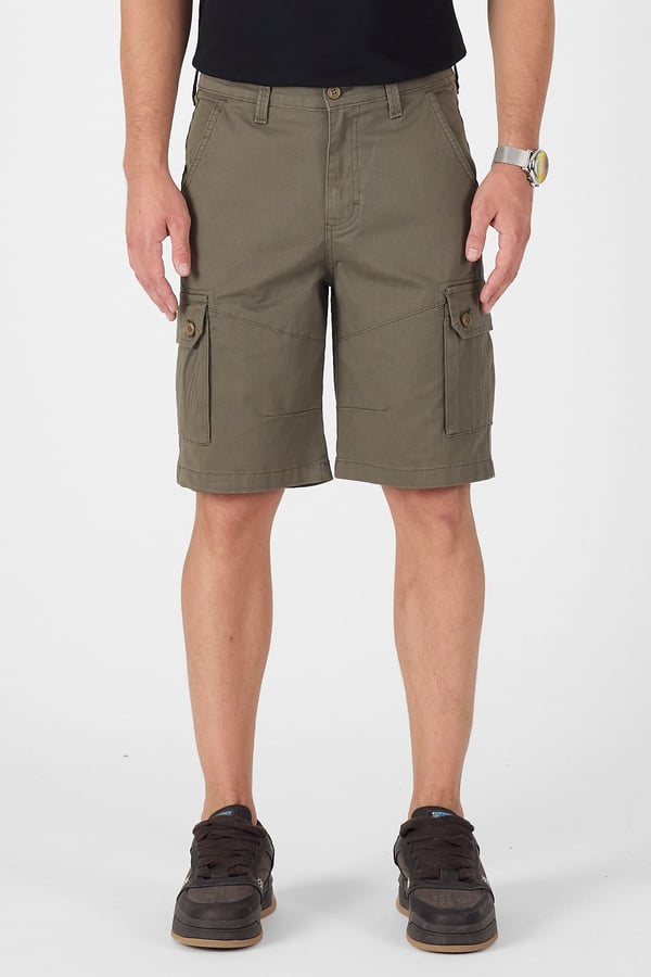 Erkek Regular Fit Kargo Cepli Şort Kapri