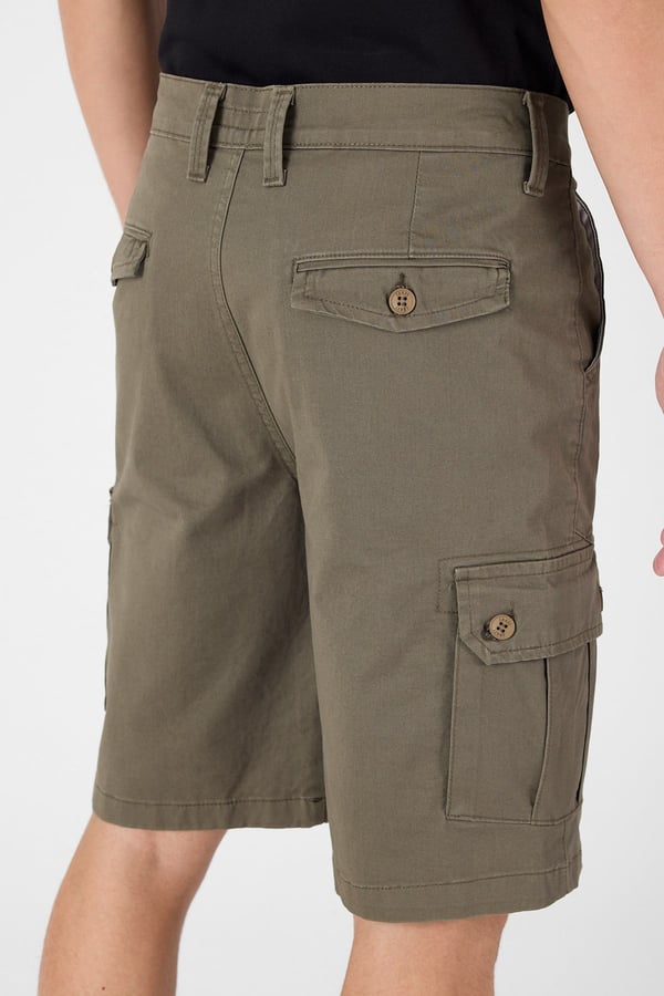Erkek Regular Fit Kargo Cepli Şort Kapri