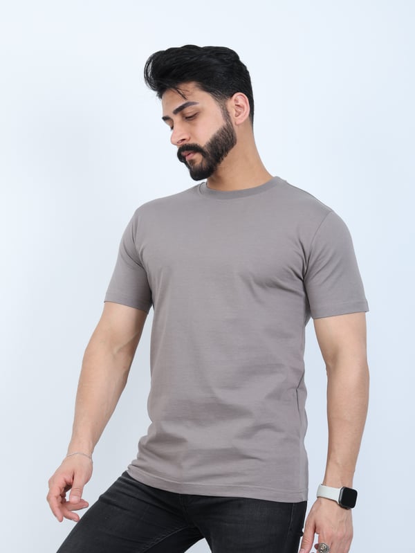 Erkek Relaxed Fit Bisiklet Yaka Basic Tişört