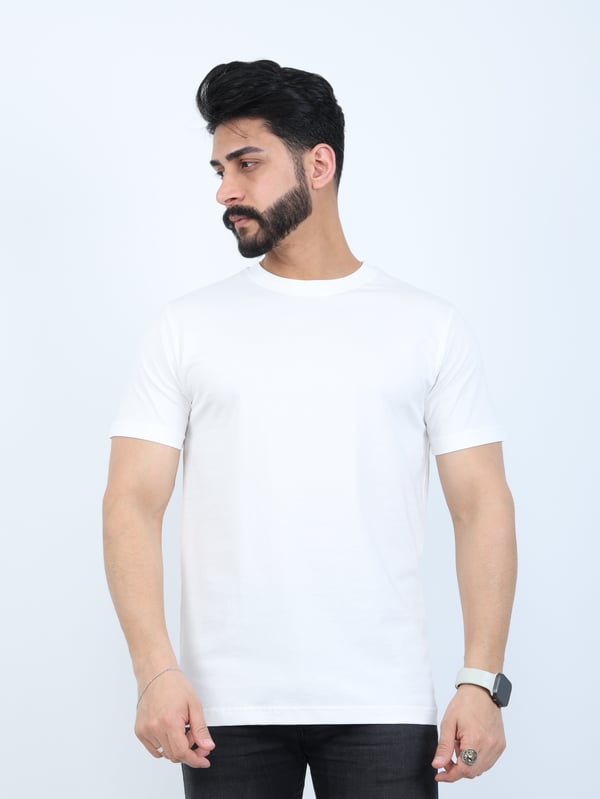 Erkek Relaxed Fit Bisiklet Yaka Basic Tişört