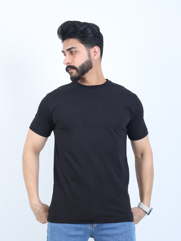 Erkek Relaxed Fit Bisiklet Yaka Basic Tişört