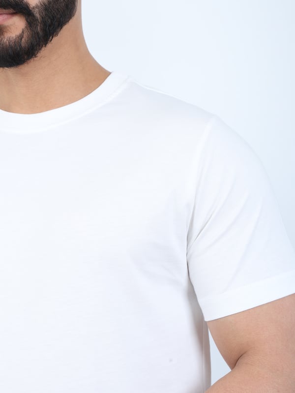 Erkek Relaxed Fit Bisiklet Yaka Basic Tişört