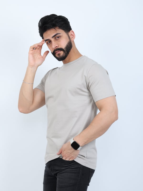 Erkek Relaxed Fit Bisiklet Yaka Basic Tişört