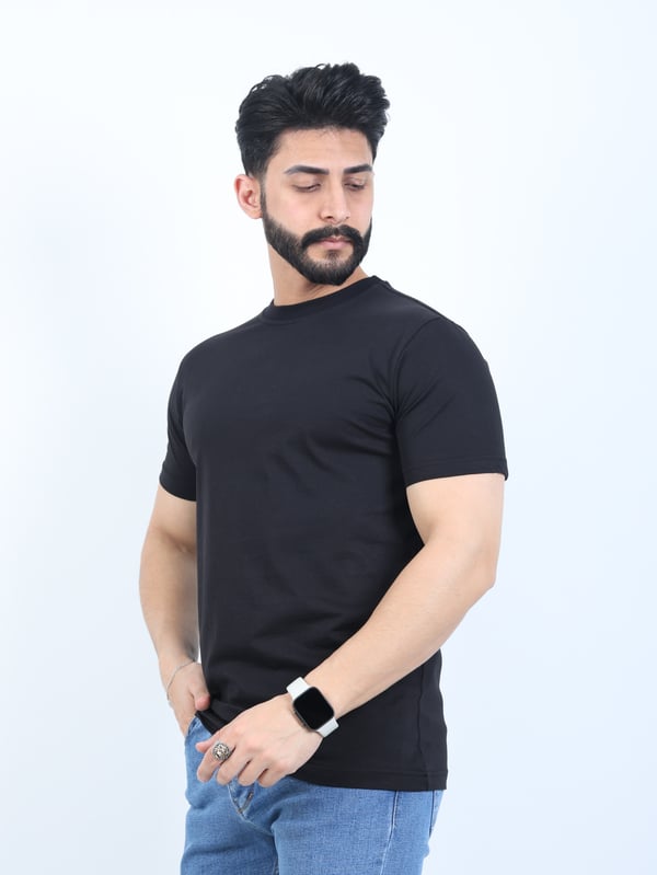 Erkek Relaxed Fit Bisiklet Yaka Basic Tişört