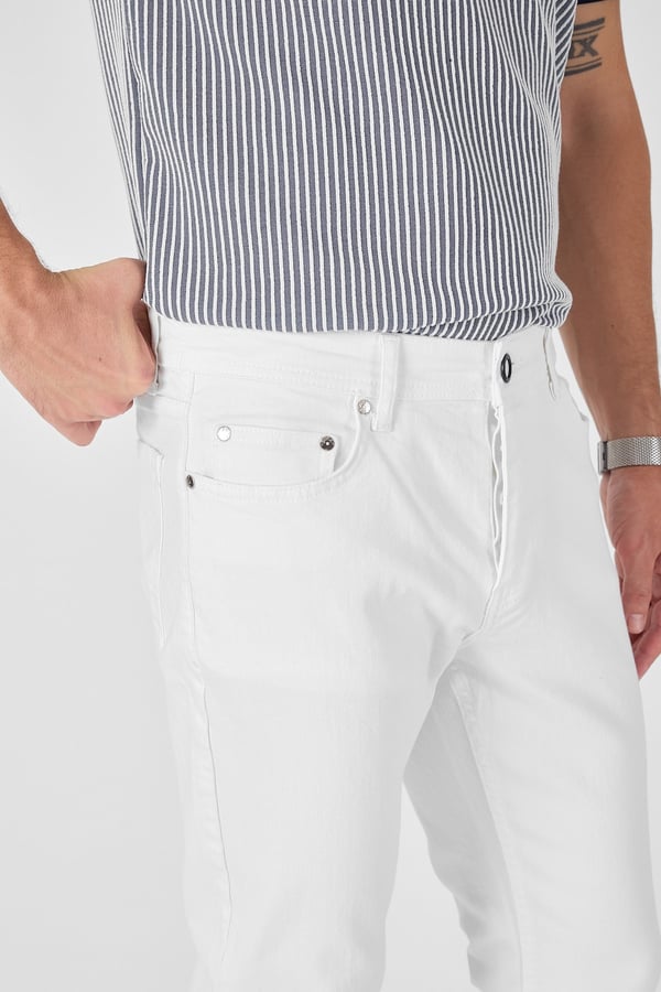 Erkek Skinny Fit Likralı Pantolon