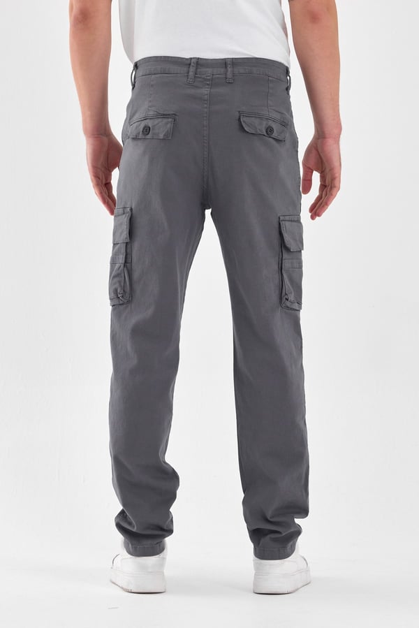 Kargo Cepli Gabardin Kumaş Erkek Baggy Pantolon