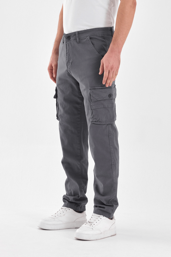 Kargo Cepli Gabardin Kumaş Erkek Baggy Pantolon