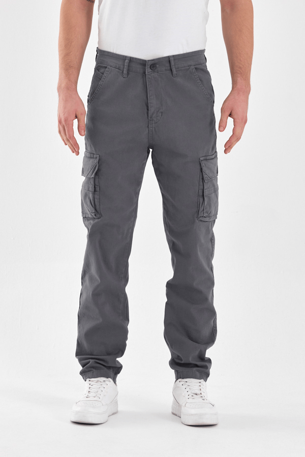Kargo Cepli Gabardin Kumaş Erkek Baggy Pantolon