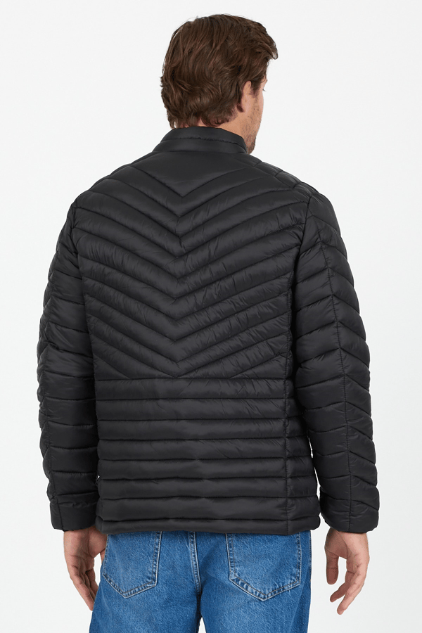 Regular Fit Dik Yaka Şişme Rüzgara ve Suya Dayanıklı Mont- B8152