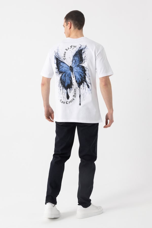 Butterfly Baskılı T-Shirt