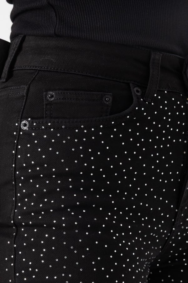 Taşlı Straight Jean