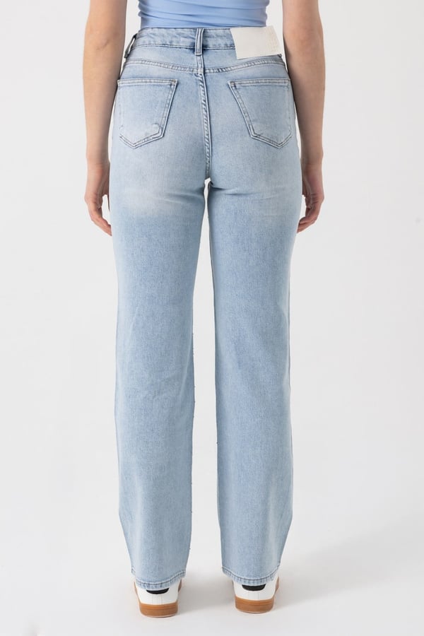 Taşlı Straight Jean