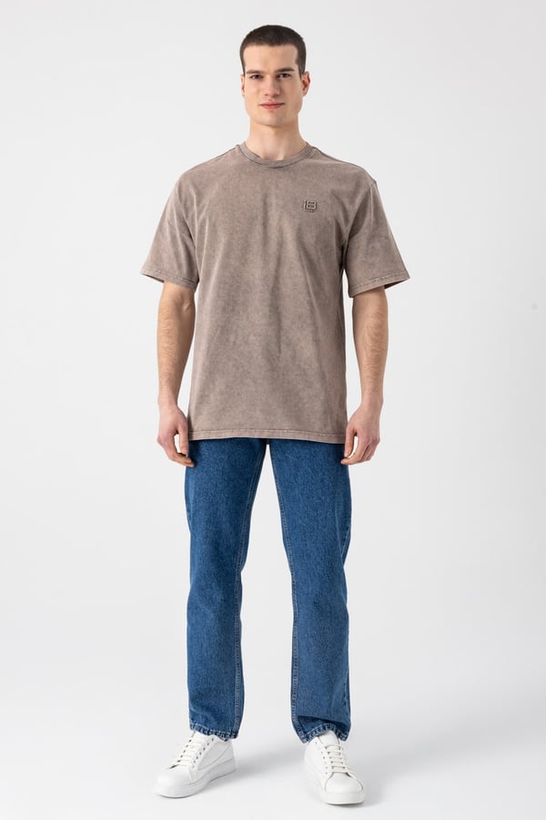 Yıkamalı Basic T-Shirt