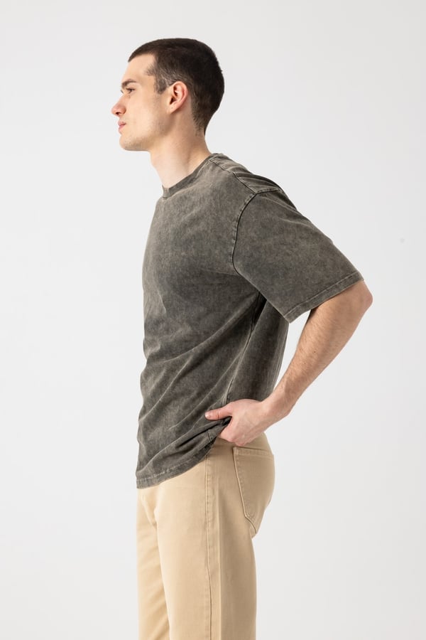 Yıkamalı Basic T-Shirt