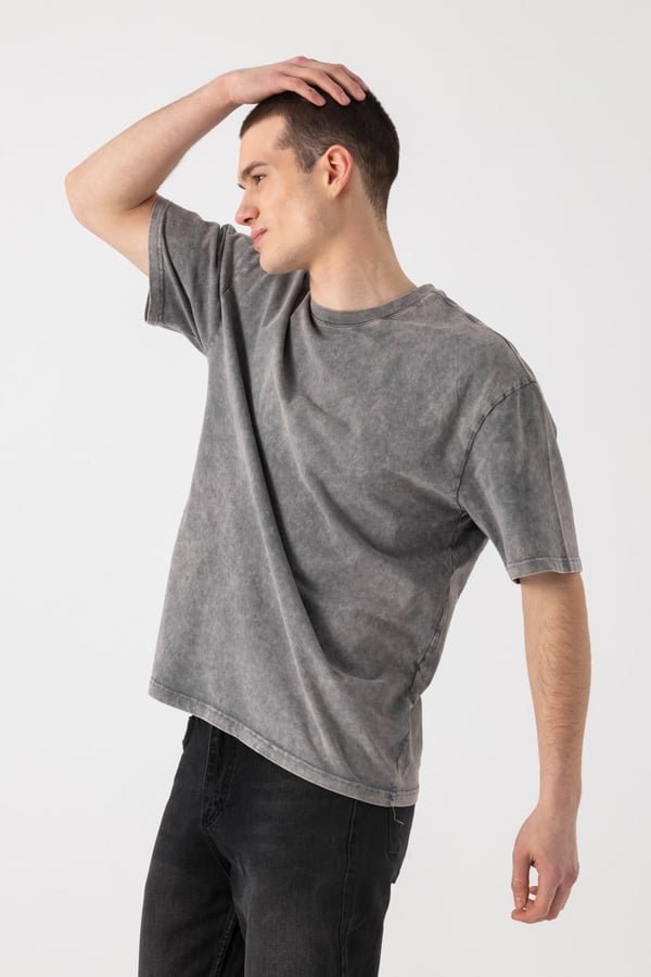 Yıkamalı Basic T-Shirt