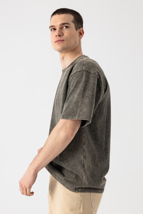 Yıkamalı Basic T-Shirt
