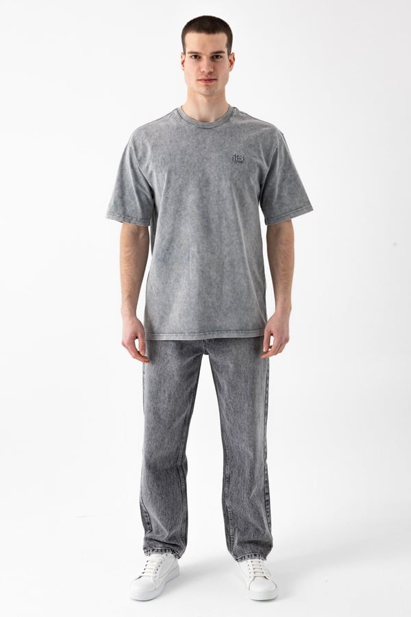 Yıkamalı Basic T-Shirt