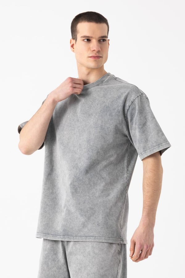 Yıkamalı Basic T-Shirt