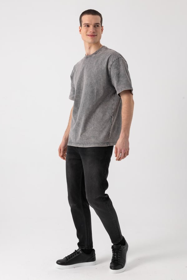 Yıkamalı Basic T-Shirt