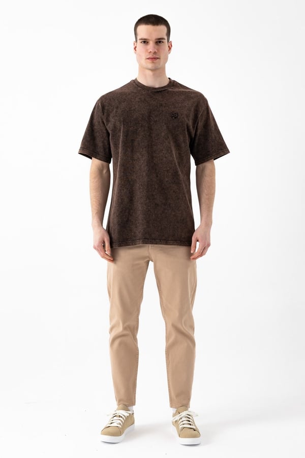 Yıkamalı Basic T-Shirt