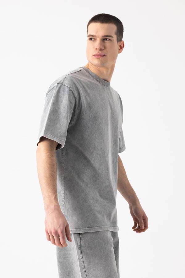 Yıkamalı Basic T-Shirt