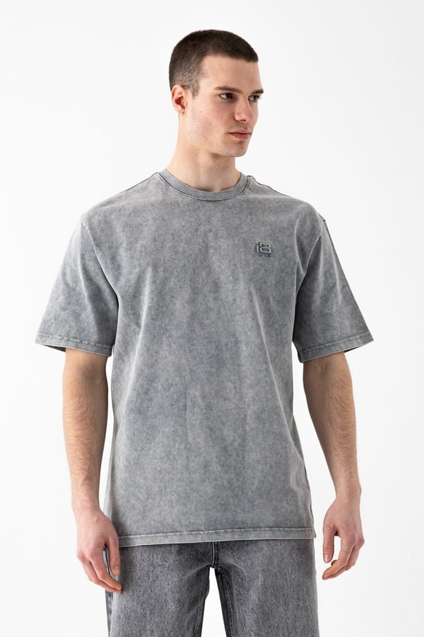 Yıkamalı Basic T-Shirt