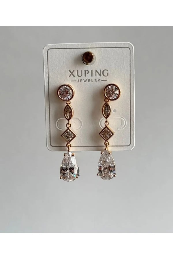Xuping Sallanan Damla Taşlı Küpe